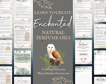 Learn to Make Your Own Natural Magical Enchanted Witchy Perfumes eBook Beginner's Guide for Making Magic Perfumes Printable Digital Download