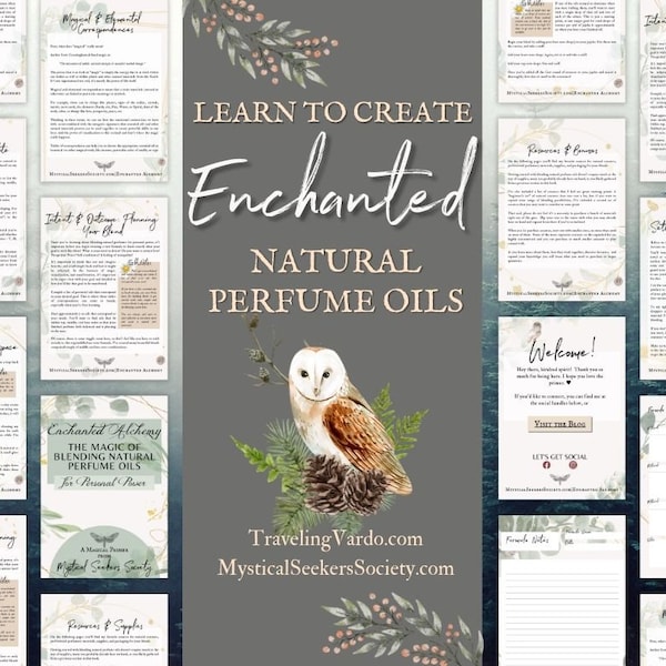 Learn to Make Your Own Natural Magical Enchanted Witchy Perfumes eBook Beginner's Guide for Making Magic Perfumes Printable Digital Download