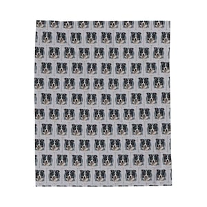 Border Collie Plush Blanket