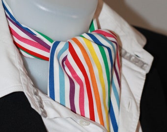 Your true colors Rainbow stripes, Day cravat, ascot