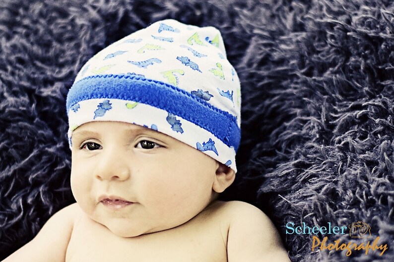 Beanie for babies kids and adults with ruffle option PDF image 5