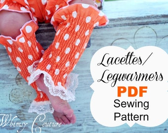 Leg warmers sewing pattern for babies, girls and women all sizes instant