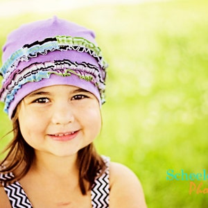 Beanie for babies kids and adults with ruffle option PDF image 2