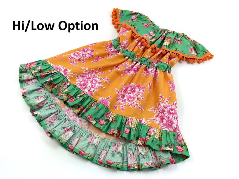 Cartamodello vestito per ragazze - L'abito da festa - tutorial di cucito PDF da neonato a 12 ragazze immagine 3