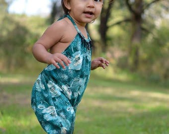 Baby Romper Pattern, Girls Romper Pattern, Baby Romper Pattern Boho Harem Summer sizes newborn - size 12 youth