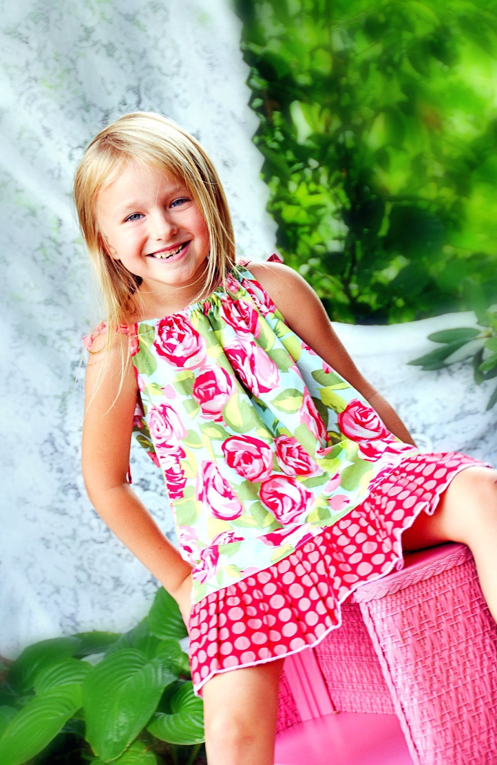 Pillowcase Dress Pattern with ruffles Tutorial by Whimsy Couture 0 months-12 girls PDF Instant