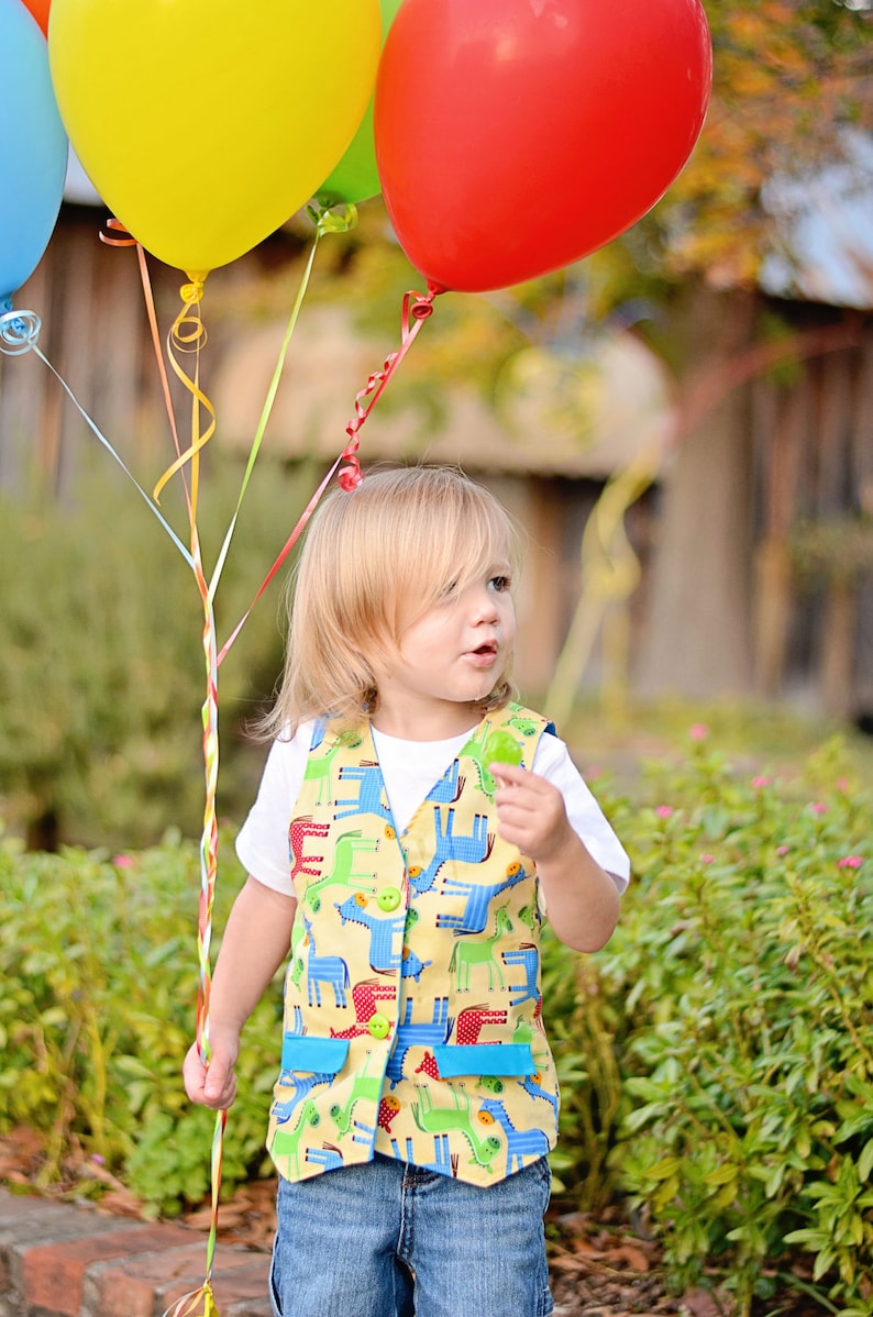 Boys Vest Pattern with girls version NB 8 Whimsy Couture Sewing Pattern Tutorial PDF ebook image 1