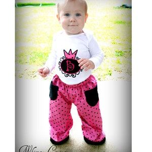 Reversible Girls Boys Pants Sewing Pattern nb size 8 PDF image 1