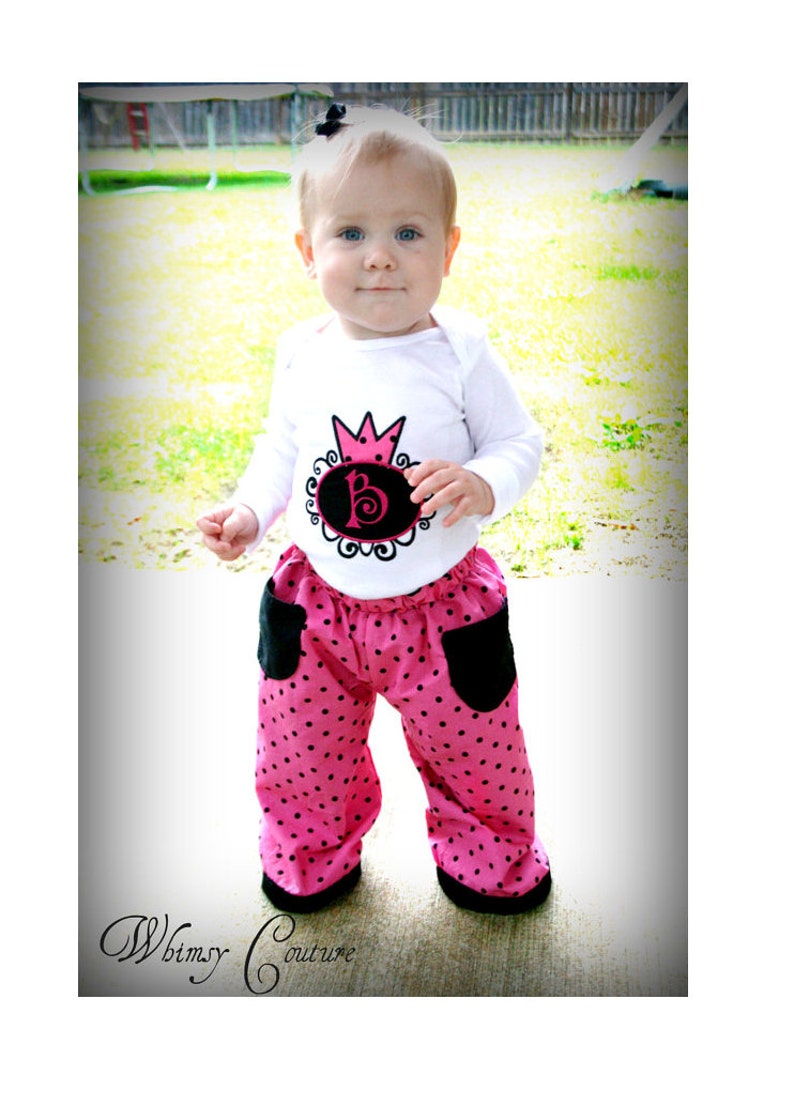 Reversible Girls Boys Pants Sewing Pattern nb size 8 PDF image 1