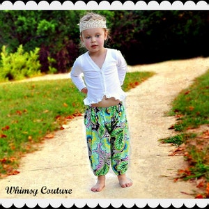 Harem Pants Pattern Tutorial by Whimsy Couture 3 months through 5t PDF Instant image 3