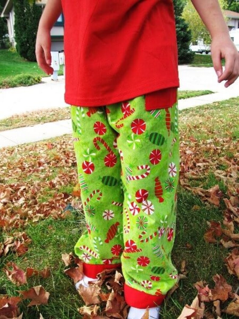 Reversible Girls Boys Pants Sewing Pattern nb size 8 PDF image 2