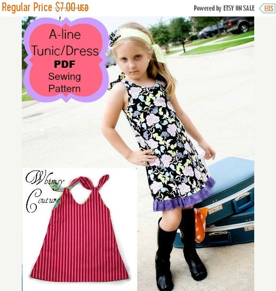 A-line Tunic and Dress Sewing Pattern by Whimsy Couture Reversible or One Sided 12 M Through 10 Girls PDF Instant Download - Etsy A-line Tunic and Dress Sewing Pattern by Whimsy Couture Reversible or One Sided 12 M Through 10 Girls PDF Instant Download - Etsy
