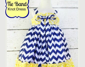 Tie Band Knot Top or Dress sizes nb through 12 girls PDF Whimsy Couture Sewing Pattern Tutorial