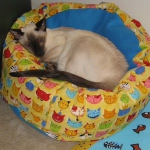 Hund Katzenbett Anleitung Anleitung Marshmallow Kuschelbett Katzen und Hunde PDF