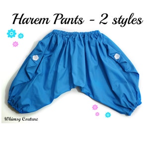 Harem Pants Pattern Tutorial by Whimsy Couture 3 months through 5t PDF Instant image 5