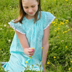 Faux Smocked Bishop Dress Sewing Pattern Heirloom Garden 0 months 12 girls Instant image 3
