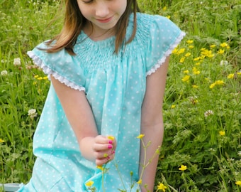 Faux Smocked Bishop Heirloom Garden Dress PDF Sewing Pattern newborns -12 girls Instant