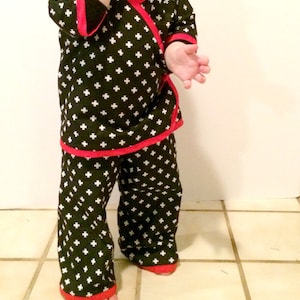 Baby Kimono Pants Pattern newborn through 24m boys/girls PDF Instant by Whimsy Couture