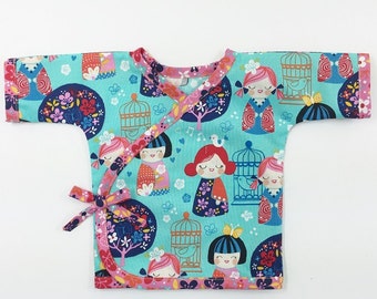 Kimono Top Schnittmuster für Babys 0m - 24m PDF Instant by Whimsy Couture