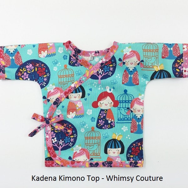 Patron de couture haut kimono pour bébés -- 0m - 24m PDF instantané par Whimsy Couture