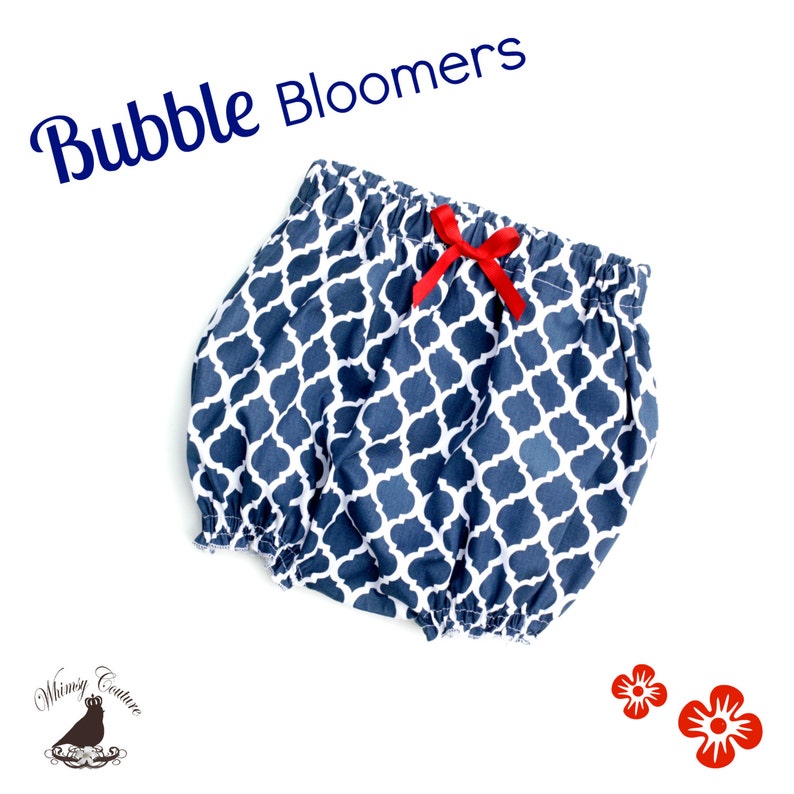 Bubble Bloomers Pattern Diaper Cover Tutorial perfect for embroidery sizes are newborn through 5t image 2