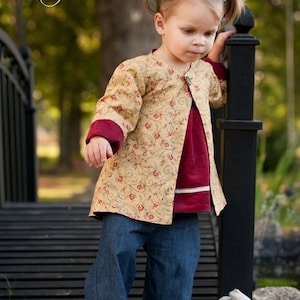 Reversible Girls Jacket Pattern -sizes 12 m - slim 12 girls PDF Instant