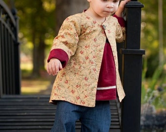 Reversible Girls Jacket Pattern -sizes 12 m - slim 12 girls PDF Instant