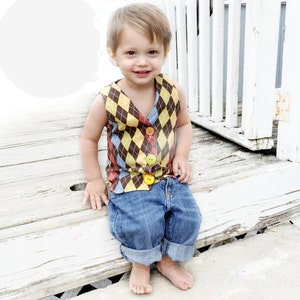 Boys Vest Pattern with girls version NB 8 Whimsy Couture Sewing Pattern Tutorial PDF ebook image 2