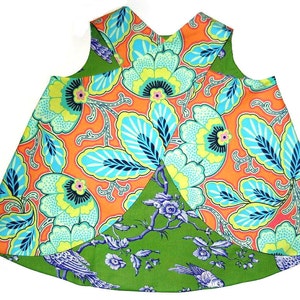 Criss Cross Tunic Pattern ebook reversible PDF 3m 12 girls PDF Instant with A0 and Projector file image 1