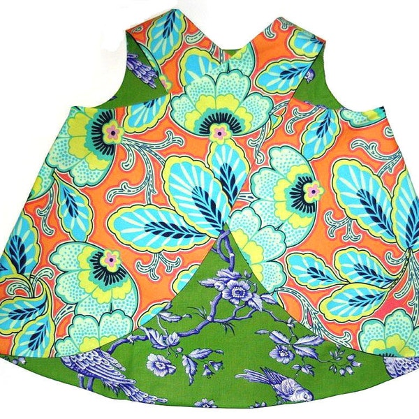 Criss Cross Tunic Pattern ebook reversible -- PDF 3m - 12 girls PDF Instant with A0 and Projector file
