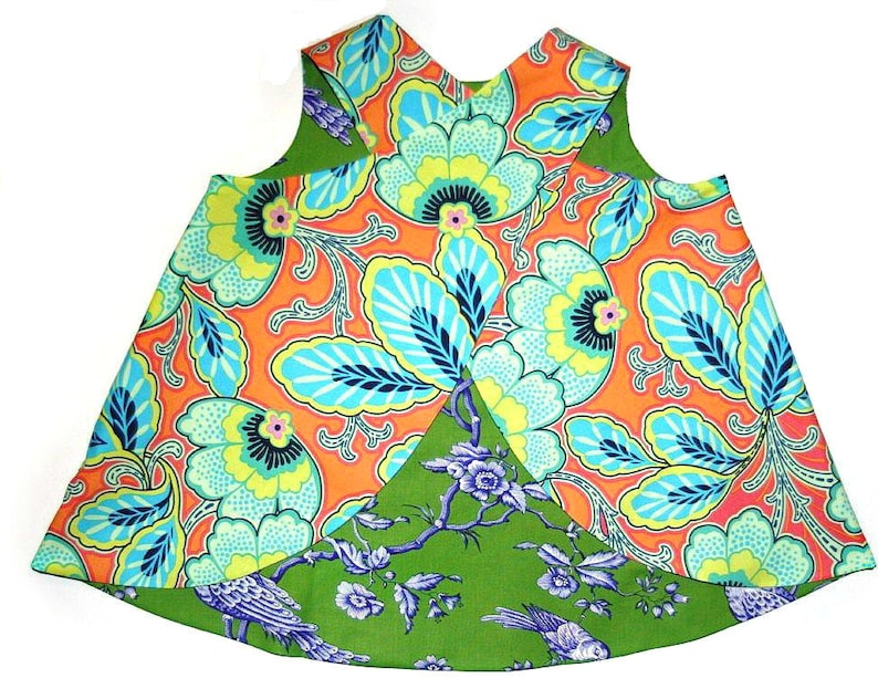 Criss Cross Tunic Pattern ebook reversible PDF 3m 12 girls PDF Instant with A0 and Projector file image 1