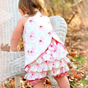 Crossover Top Pattern Sewing Tutorial for reversible Criss Cross Tunic 3m - 12 girls PDF with A0 and Projector file