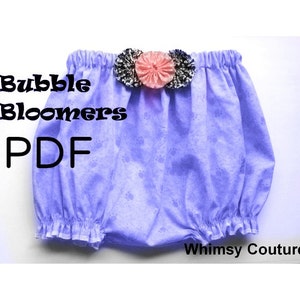 Bubble Bloomers Pattern Diaper Cover Tutorial perfect for embroidery sizes are newborn through 5t image 5