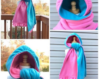 Hooded Scarf Sewing Pattern for Babies Kids Adults Instant