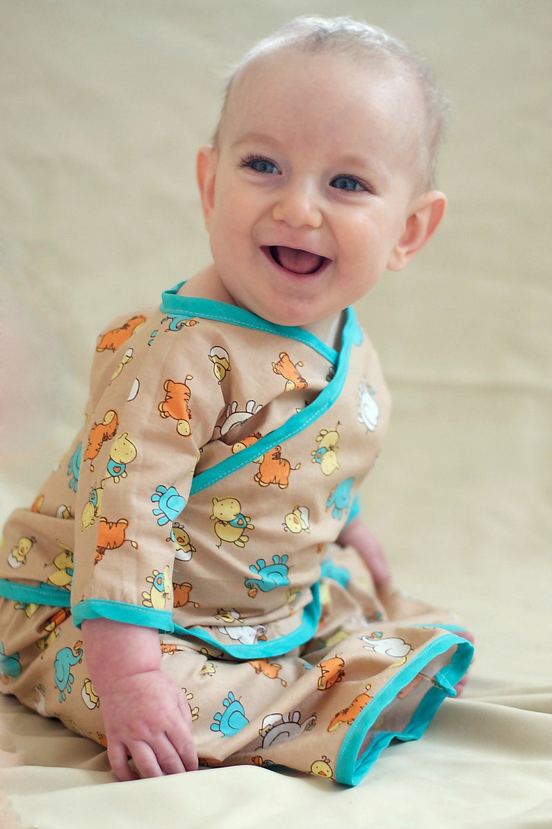 Kimono Top Sewing Pattern for Babies 0m 24m PDF Instant by Whimsy Couture image 3