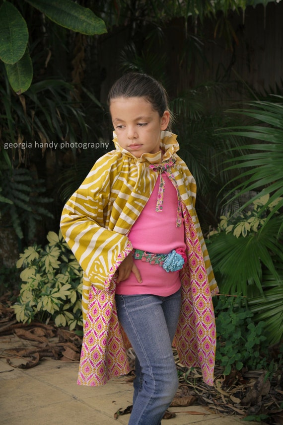 Girls Jacket Pattern -- Ruffler Peasant Jacket -- sizes nb - 12 girls Instant