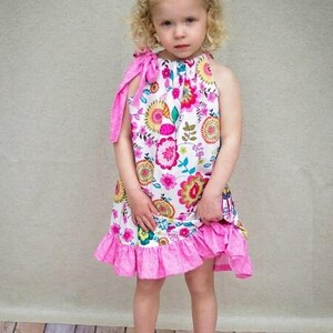 Girls Pillowcase Dress w. Ruffles Sewing Pattern image 7