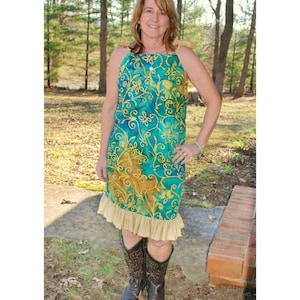Dress Pattern for ladies Pillowcase style top and dress length PDF XS S M L Xl 2Xl 3Xl