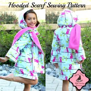 Hooded Scarf Sewing Pattern for Babies Kids Adults Instant - Etsy