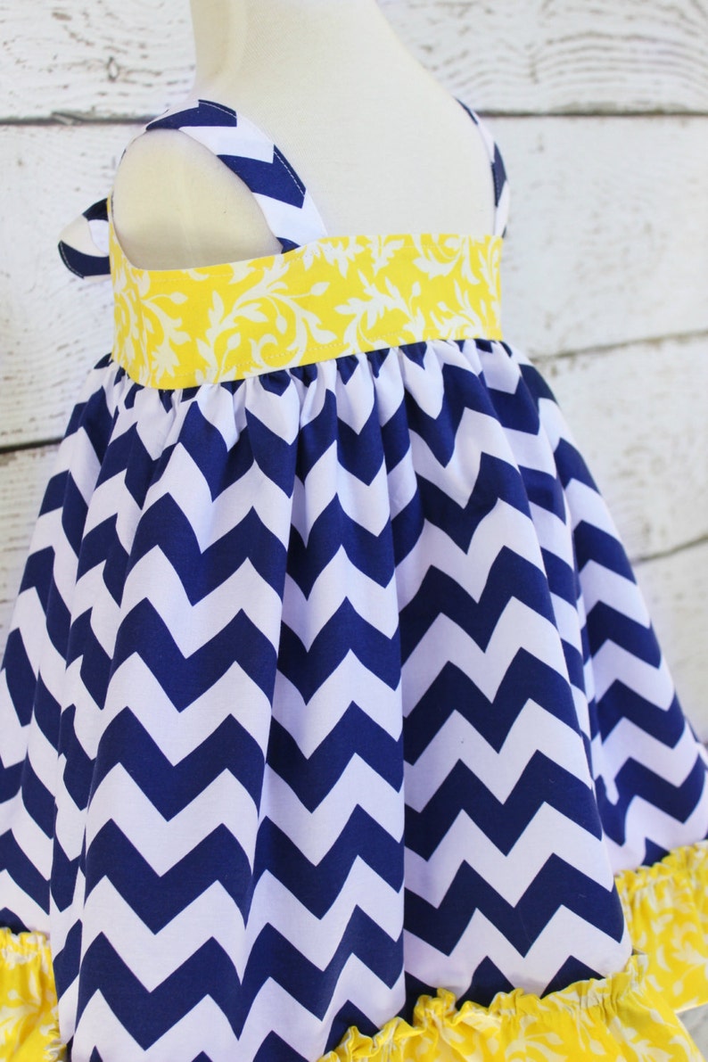 How to make a knot dress with tie bands sewing pattern sizes newborn through 12 girls PDF image 3