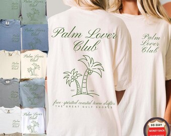 Comfort Colors® Palm Tree Tee-Shirt Women Graphic Tee Aesthetic Comfort Colors® Graphic Tee Women Palm Tee Shirt Sweatshirt Summer Vibes Tee