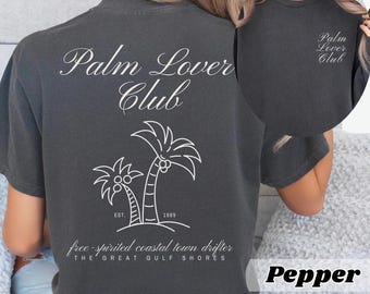 Comfort Colors® Palm Tee Shirt Women Graphic Tee Aesthetic Beach Vibes Tee Comfort Colors® Graphic Tee Women Sweatshirt Palm Tree Tee-Shirt