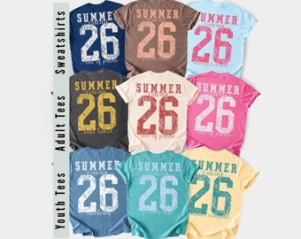 Family Vacation Shirts Custom Comfort Colors Tee Matching Group Shirt Girl Friends Trip Tees Beach Crew Tshirt Family Trip Summer Youth Tee