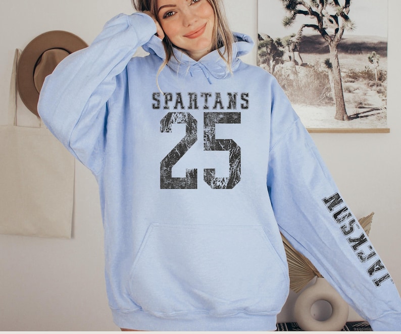 Custom Number Shirt Game Day, Name on Sleeve Sweater, Basketball Mom Shirt, Football Fan Hoodie for Her, Mama Hoodie with Names, Number Tee image 19