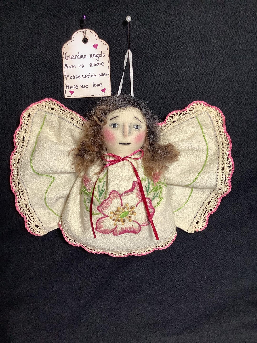 Vintage Doily Prim Angel Wall Hanger - Etsy
