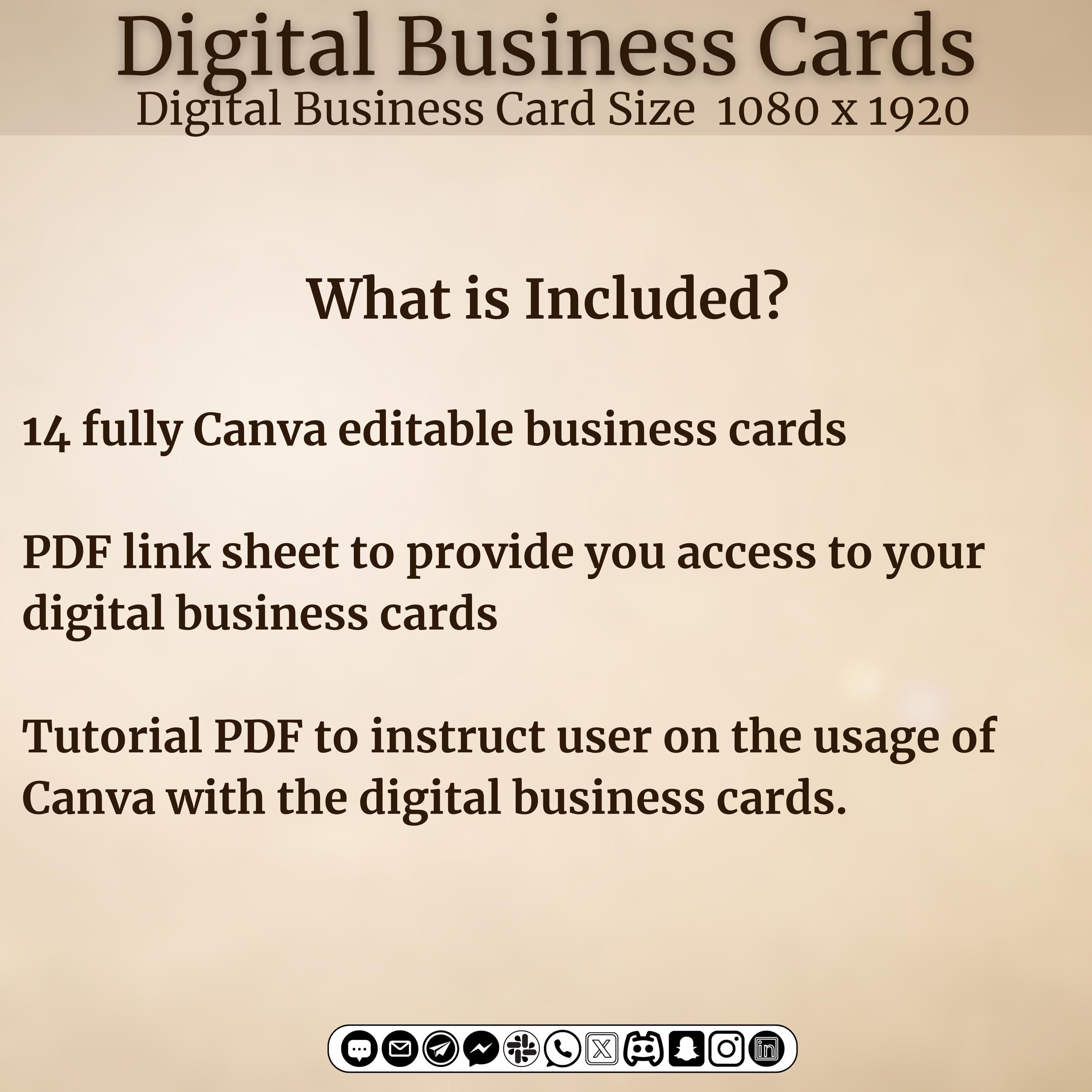 Remote Work Business Card Example Digital Business Card Template Design Professional Profile Contact ...