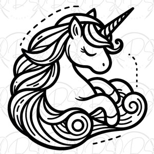 Magical Unicorn Printable Coloring Pages Kawaii Design Collection Cute Fantasy Creatures Children Activity Book Digital Download Art Project Creative Time Fun Birthday Gift Idea Girls Party Favor Toddler Entertainment Option Stress Relief