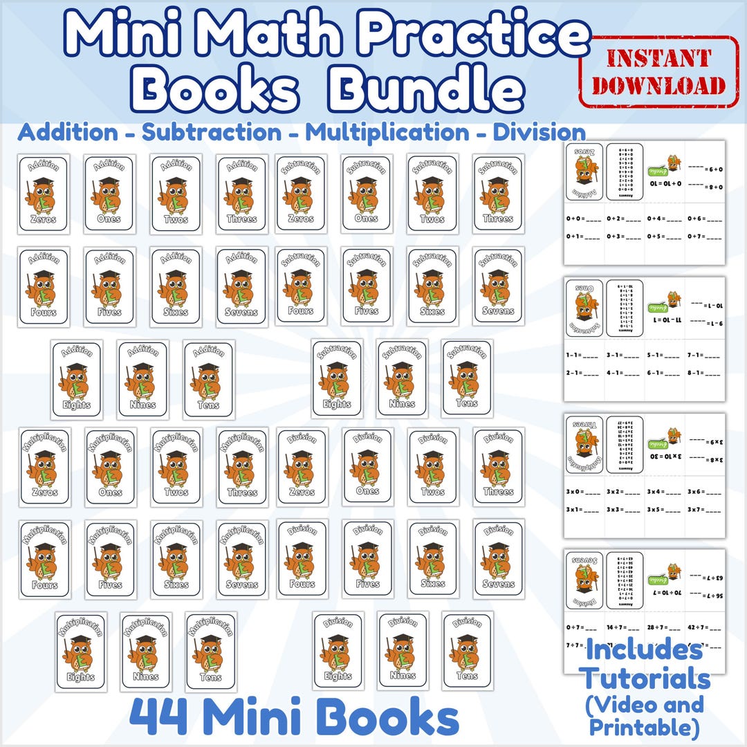 Math Workbook Printable Homeschool Material Classroom Activity Student ...