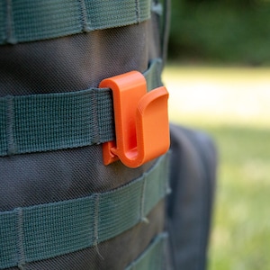 Saddle Hunting Molle loop J-Hook Clip: Climbing Stick Hanger