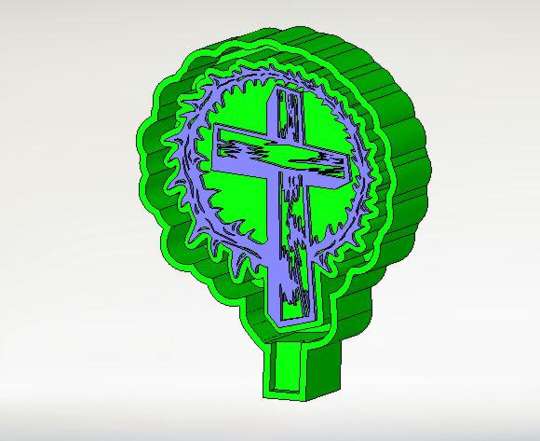 Cross STL File Religious Design Freshie Mold STL File for 3d Printer - Etsy